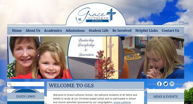 Private School Website Design: Grace Lutheran School