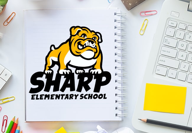 School Logo Design: Sharp Elementary School