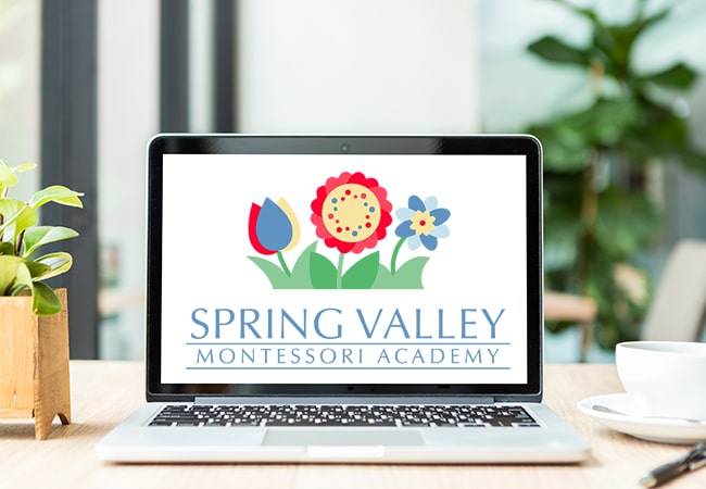School Logo Design: Spring Valley Montessori Academy
