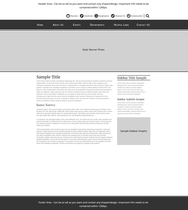 Custom Template School Websites Juniper Subpage